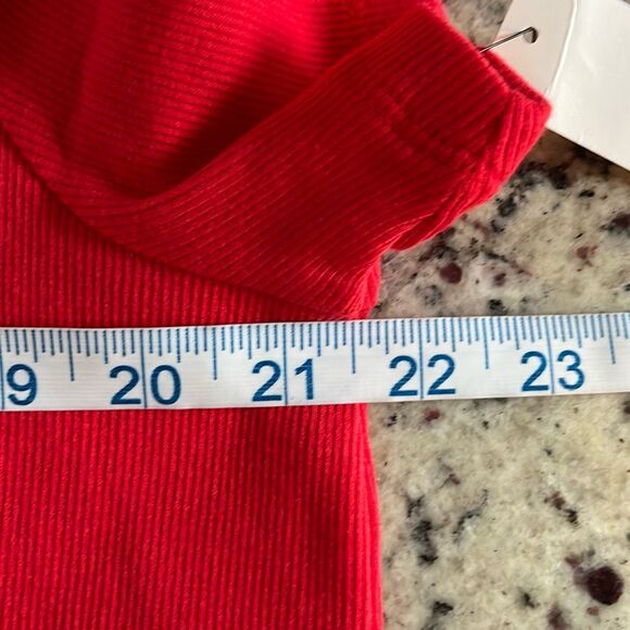 Talbots Womens Ribbed Knit Short Sleeve Scoop Neck Shirt Red Size 2X Plus NWT - Picture 6 of 7